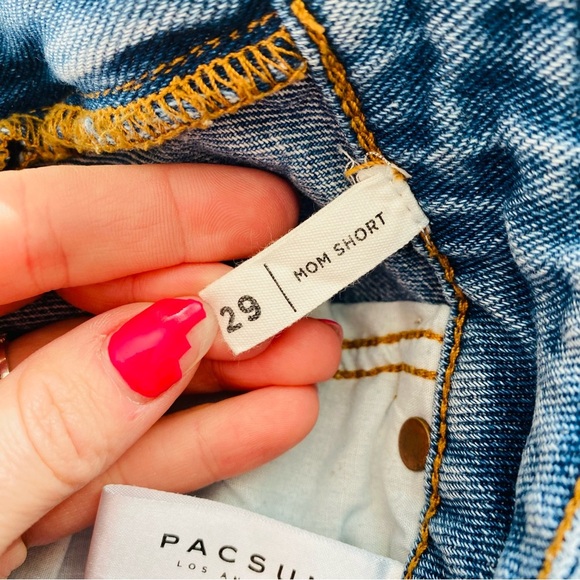 PacSun Mom Short Denim Shorts Blue Sz 29 - Picture 7 of 8